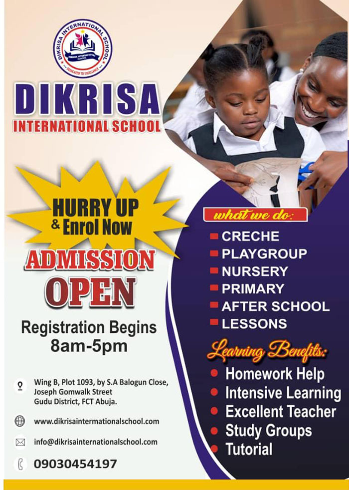 Dikrisa International School Gudu Abuja